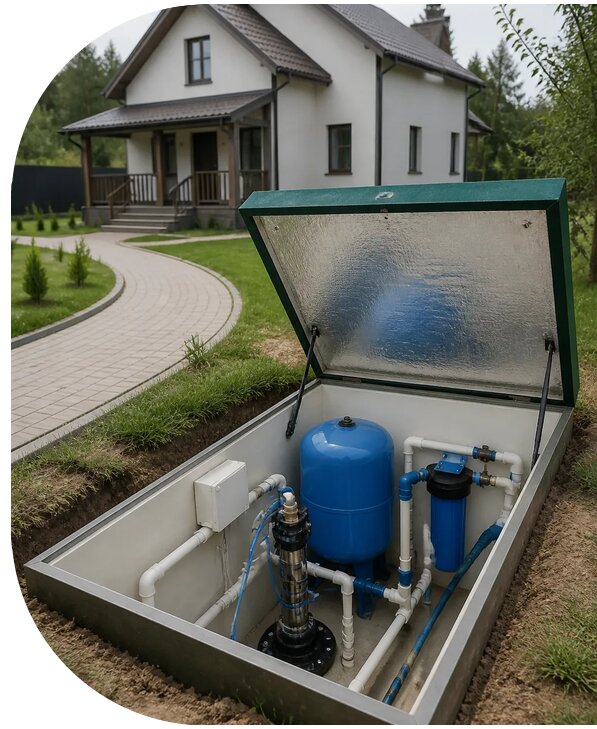 Автономное водоснабжение дома в Таре от 154320 р. | АПаруса-Тар